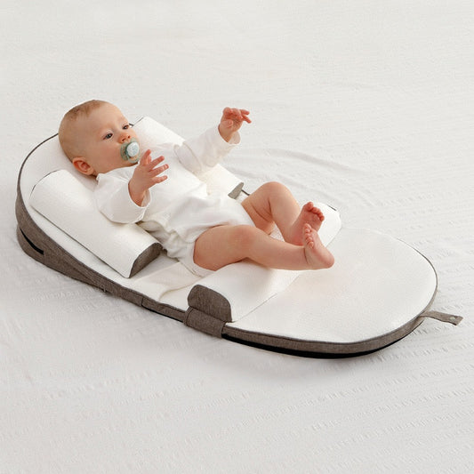 Baby multi-purpose feeding anti-overflow pillow brown