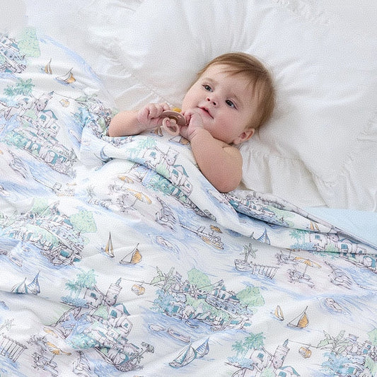 Baby Class A nylon cool ice cream soybean summer cool quilt